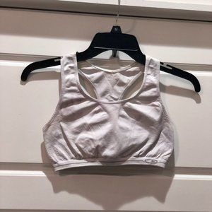 White Champion Racerback Sports Bra